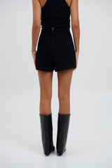 Rosemary Denim Skort Washed Black
