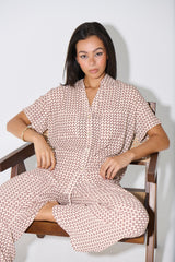 Riley Resort Shirt Brown Print