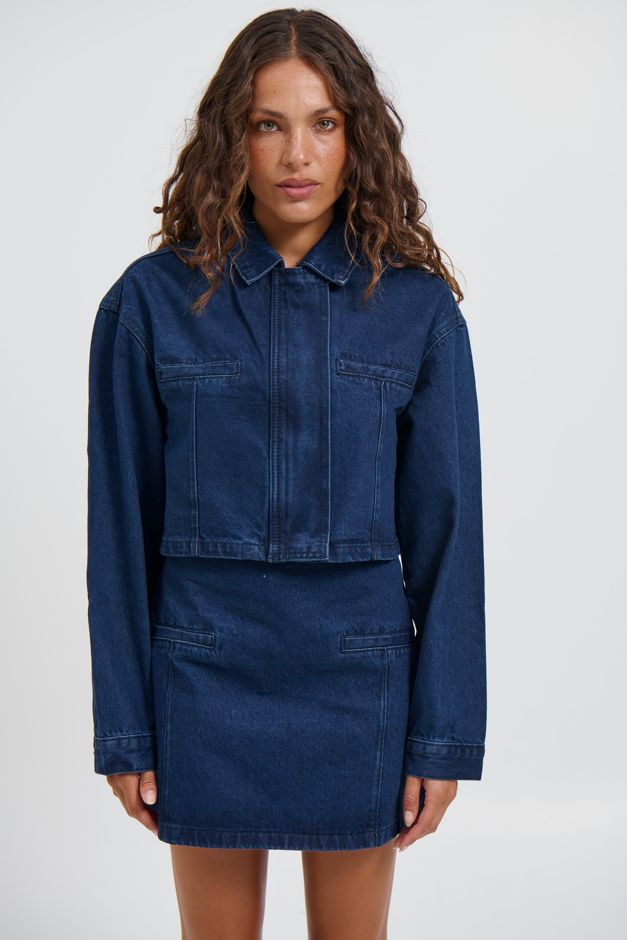 Evelyn Denim Jacket Indigo - FINAL SALE