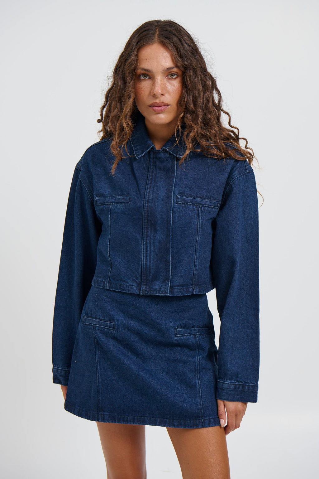 Evelyn Denim Jacket Indigo - FINAL SALE