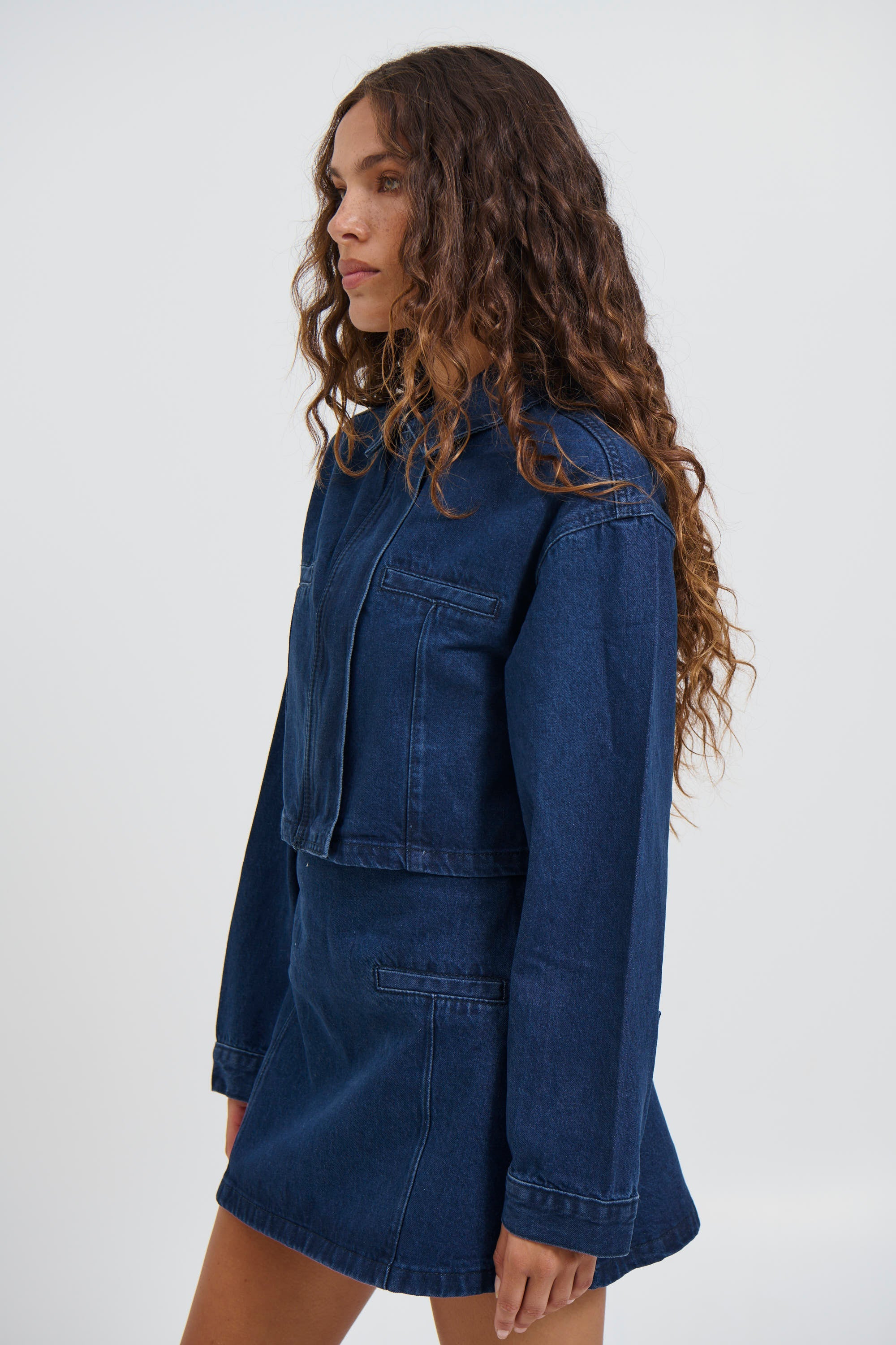 Evelyn Denim Jacket Indigo - FINAL SALE