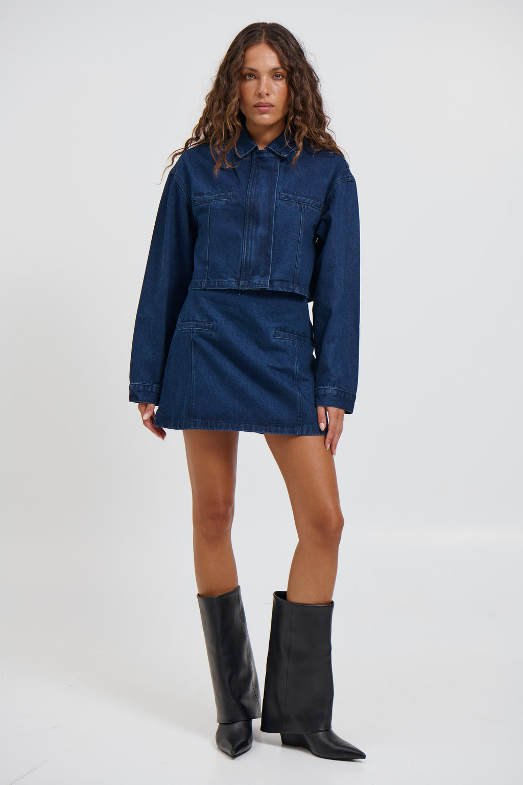 Evelyn Denim Jacket Indigo - FINAL SALE