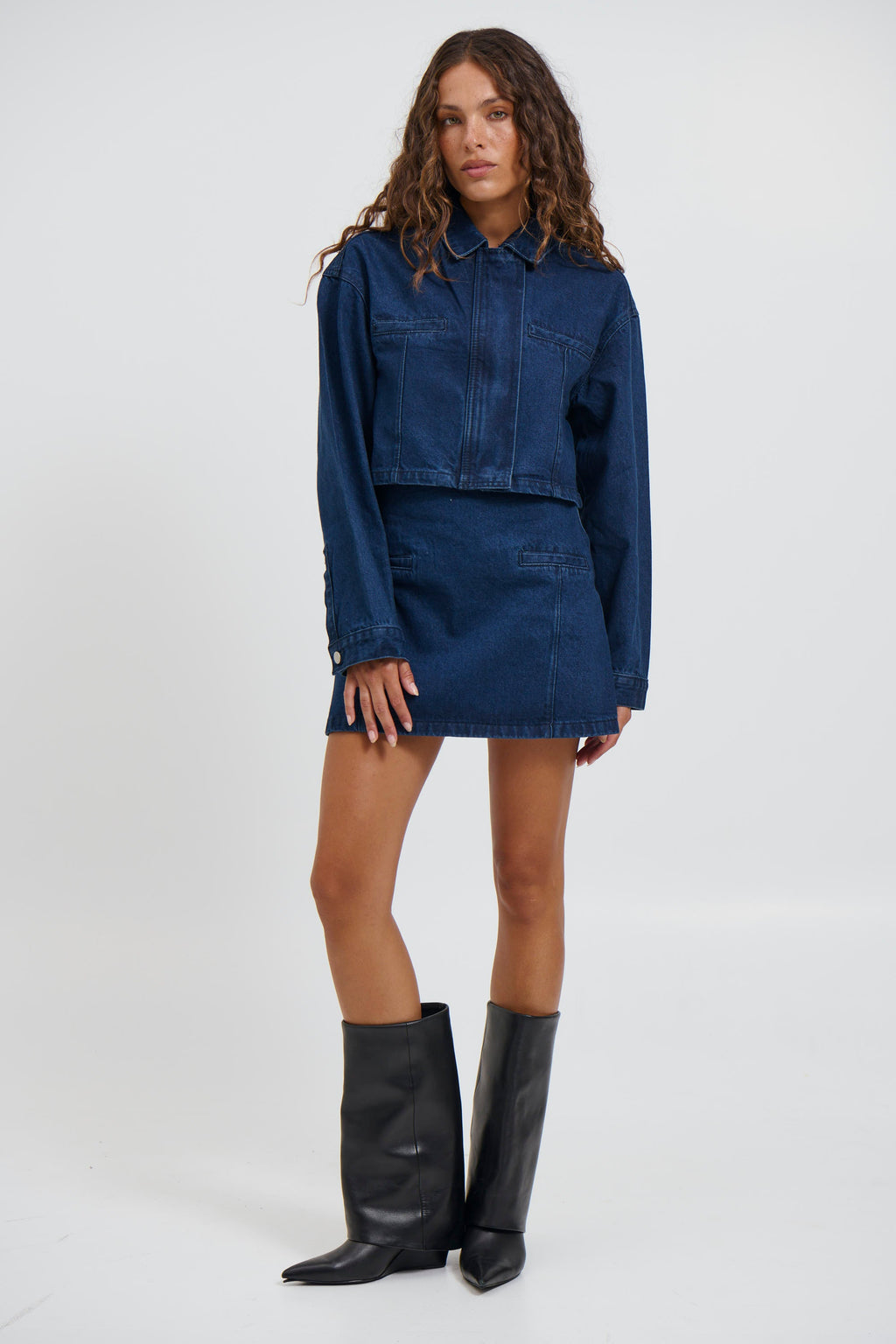 Evelyn Denim Skirt Indigo - FINAL SALE