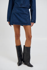 Evelyn Denim Skirt Indigo - FINAL SALE