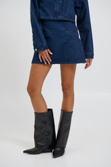Evelyn Denim Skirt Indigo - FINAL SALE