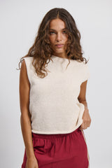 Kaisha Crop Knit Cream
