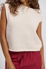 Kaisha Crop Knit Cream