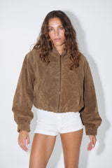 Clara Bomber Brown