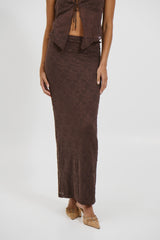 Summer Lace Skirt Chocolate - FINAL SALE