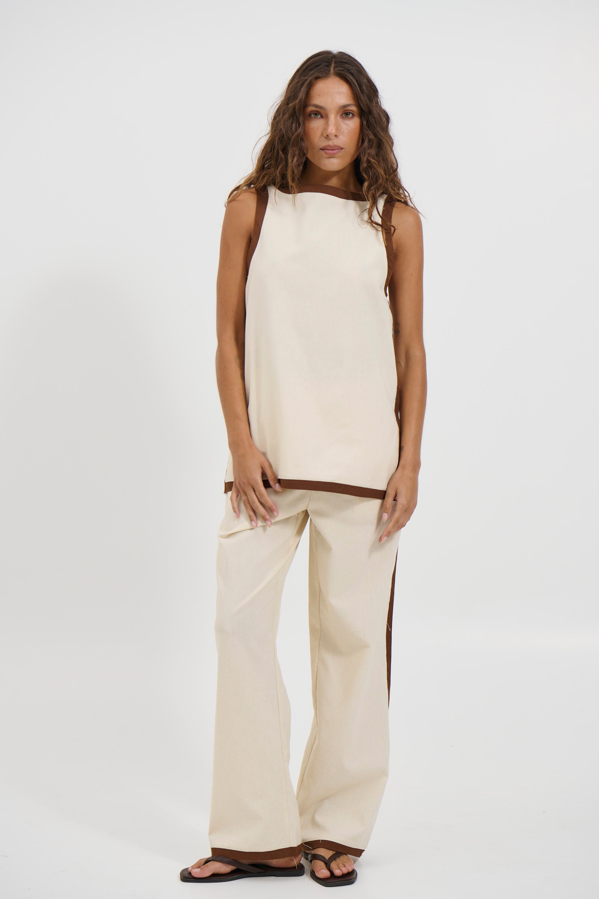 Pia Top Beige - FINAL SALE