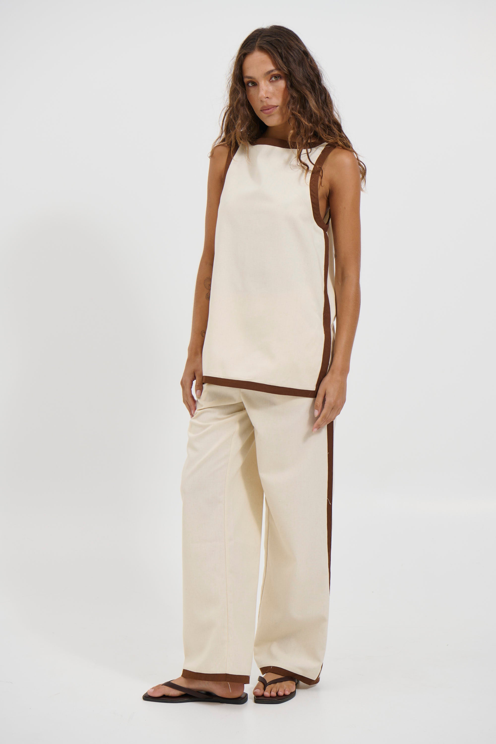 Pia Top Beige - FINAL SALE