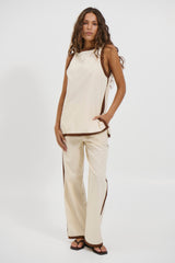 Pia Top Beige - FINAL SALE