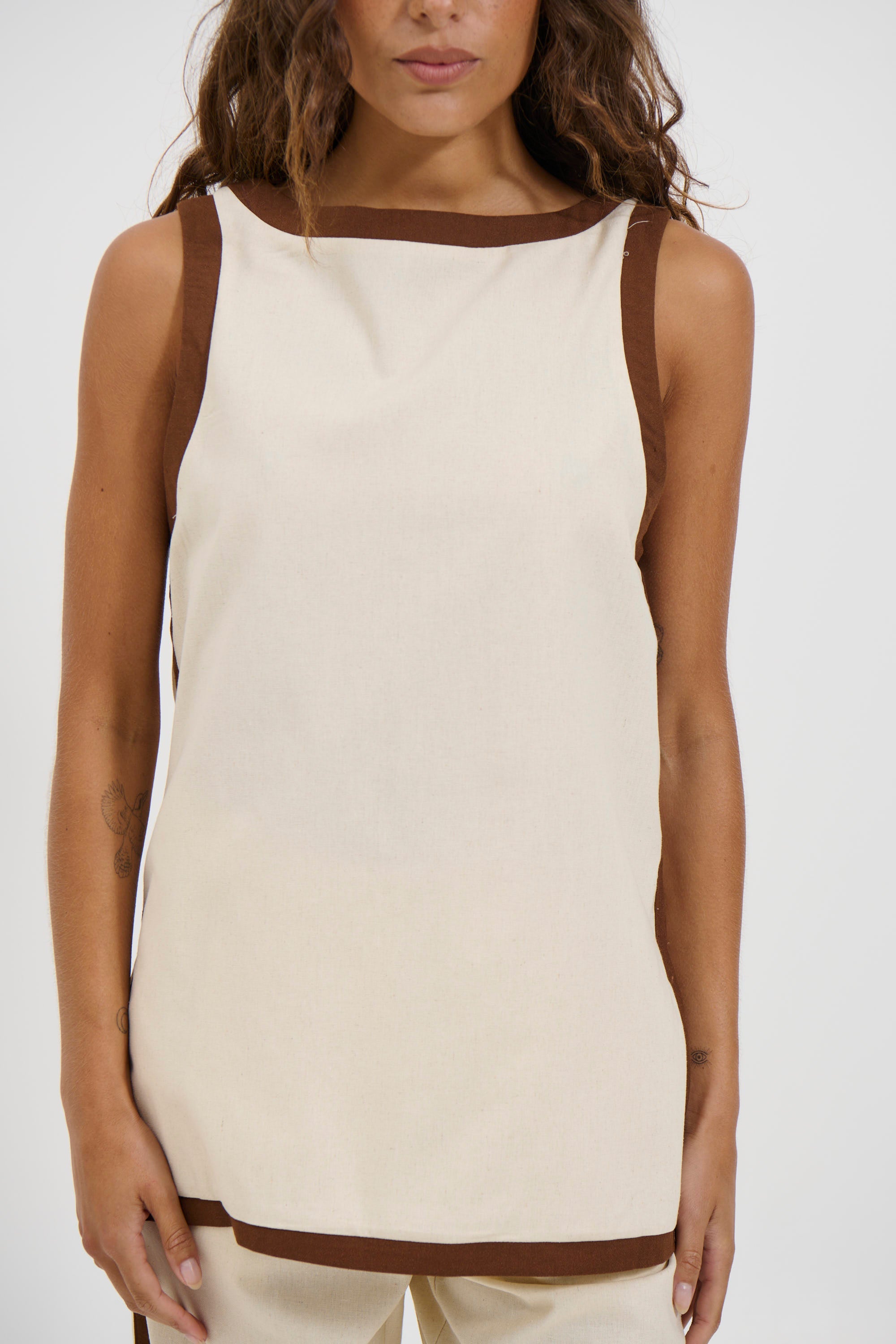 Pia Top Beige - FINAL SALE