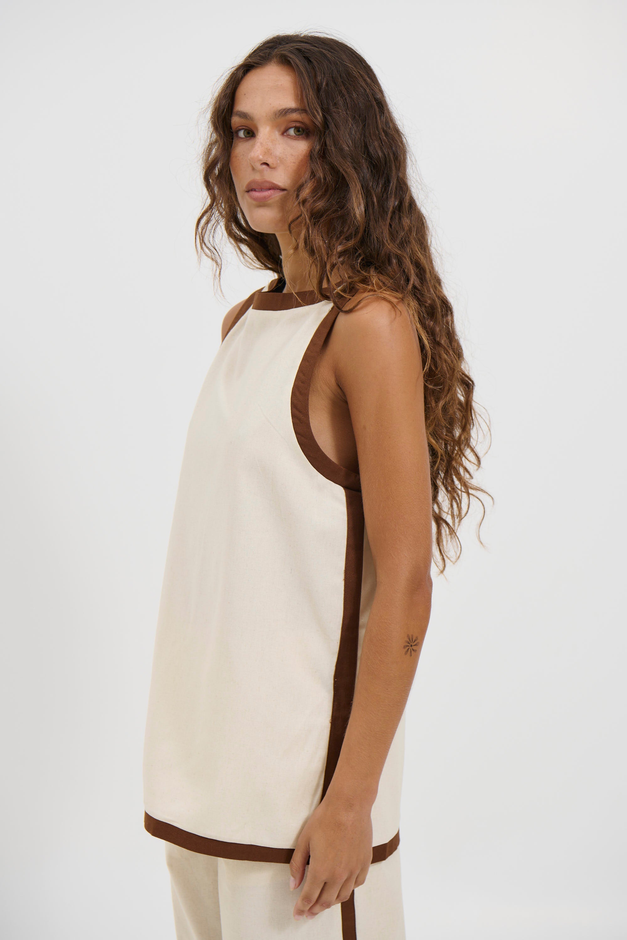 Pia Top Beige - FINAL SALE