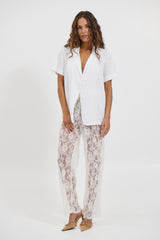 Tamika Lace Pant White