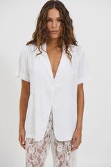 Karla Short Sleeve Shirt White