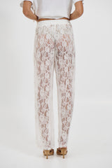 Tamika Lace Pant White