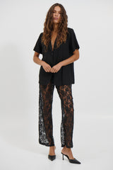 Karla Short Sleeve Shirt Black