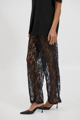 Tamika Lace Pant Black