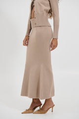 Luca Maxi Skirt Latte