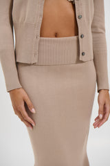 Luca Maxi Skirt Latte