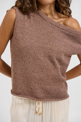 Kaisha Crop Knit Hazelnut