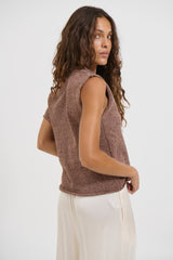 Kaisha Crop Knit Hazelnut