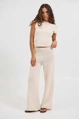 Jen Knit Pant Cream
