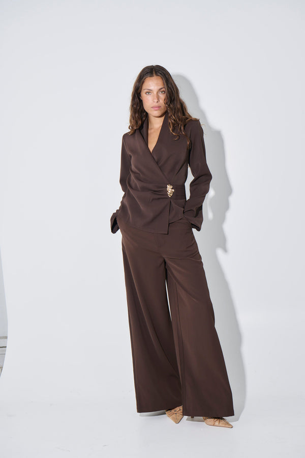 Sharna Pant Dark Brown