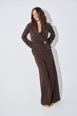 Sharna Pant Dark Brown