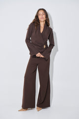 Sharna Pant Dark Brown