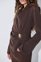 Sharna Top Dark Brown