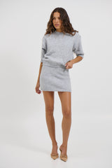 Haze Short Sleeve Jumper Stone