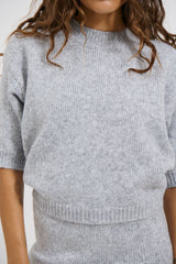 Haze Short Sleeve Jumper Stone
