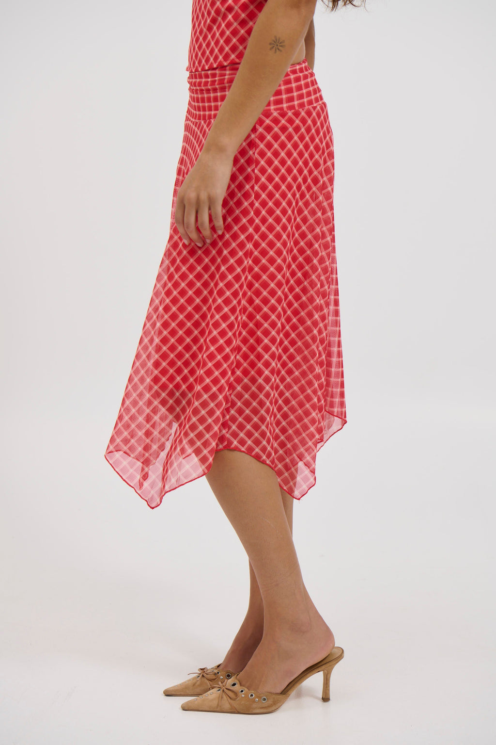 Adeline Midi Skirt Red