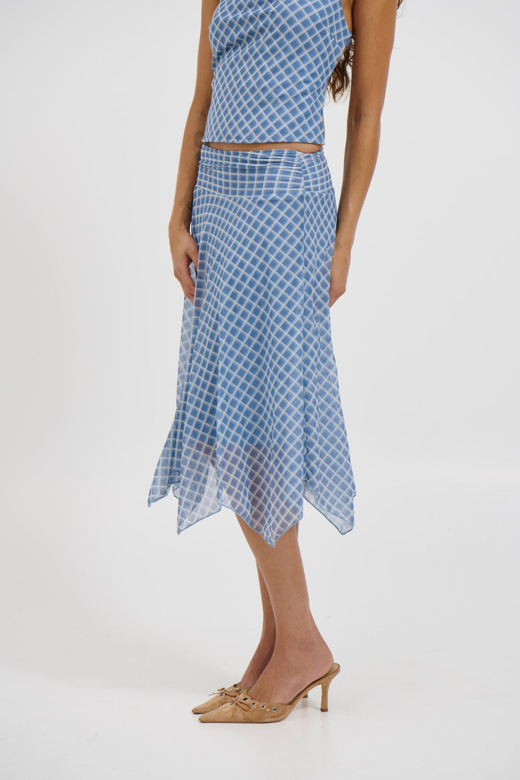 Adeline Midi Skirt Blue