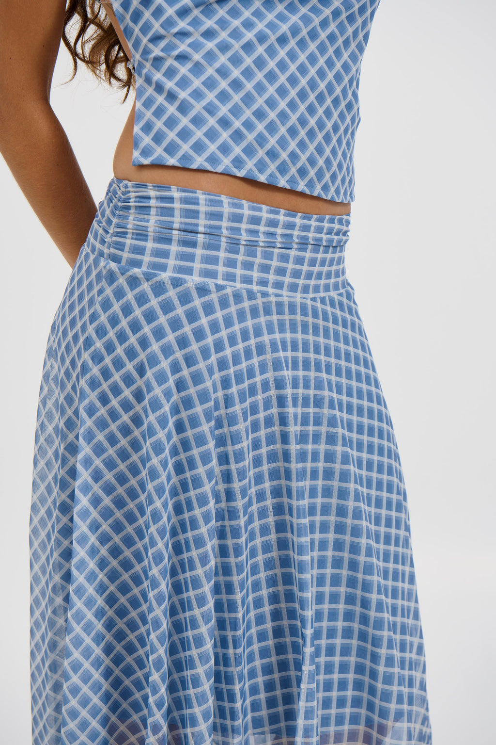 Adeline Midi Skirt Blue