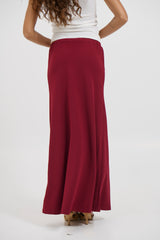Bell Maxi Skirt Wine - FINAL SALE