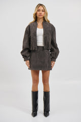 Clara Mini Skirt Grey