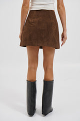 Clara Mini Skirt Chocolate