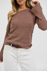 Hannah Long Sleeve Top Hazelnut