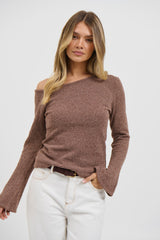 Hannah Long Sleeve Top Hazelnut