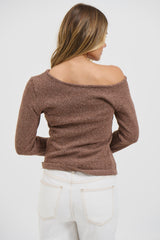 Hannah Long Sleeve Top Hazelnut