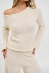 Hannah Long Sleeve Top Cream