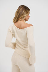 Hannah Long Sleeve Top Cream