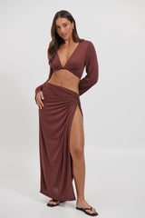 Adriana Skirt Chocolate