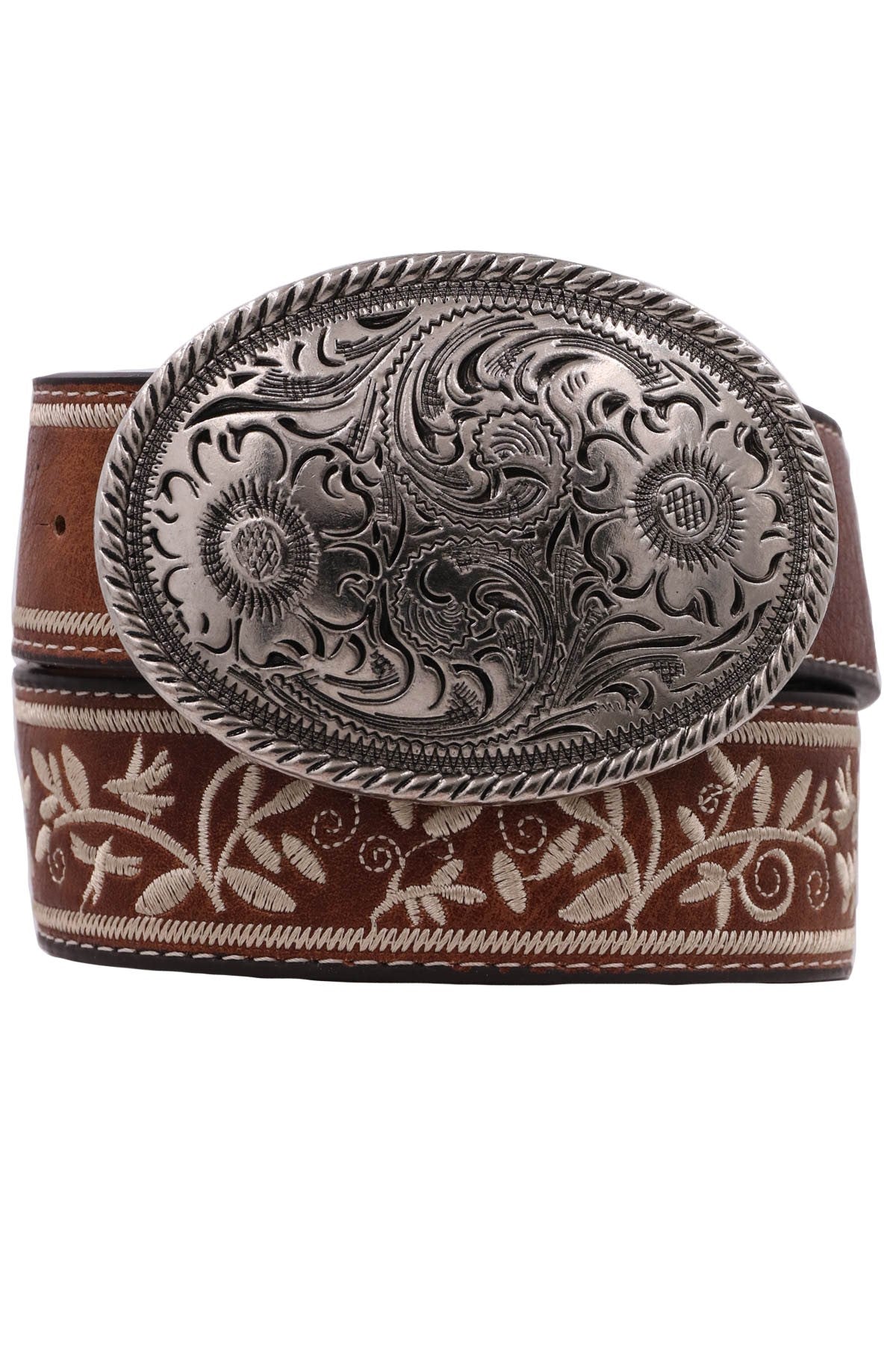 Wrapped in Flowers Embroidered Belt