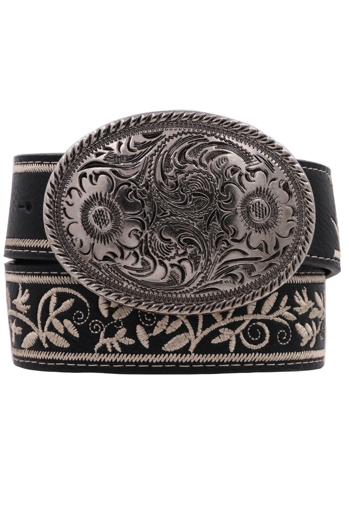 Wrapped in Flowers Embroidered Belt