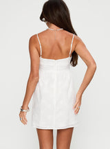 Ortega Mini Dress White Broiderie