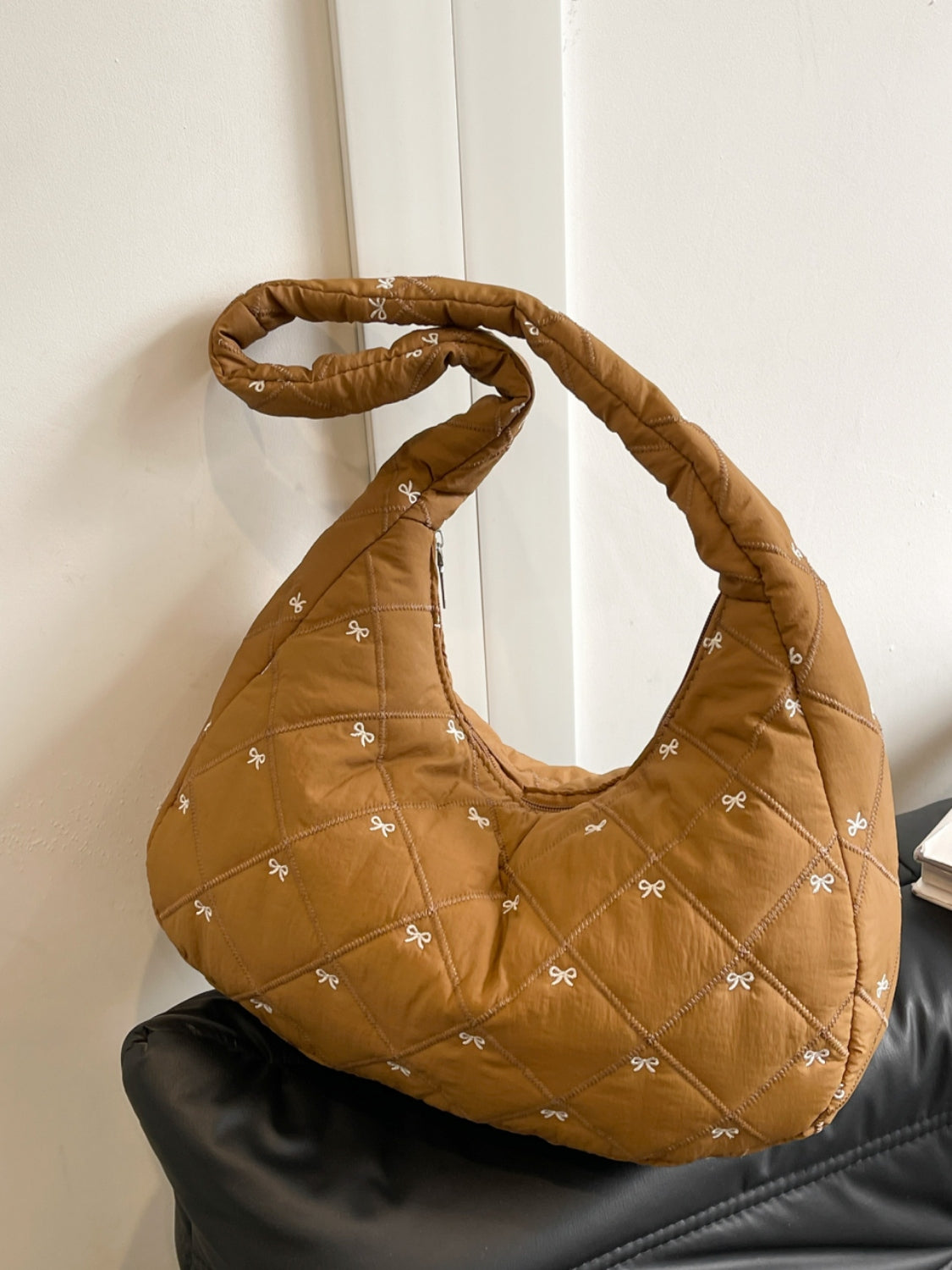PREORDER: Stitched Bow Shoulder Bag